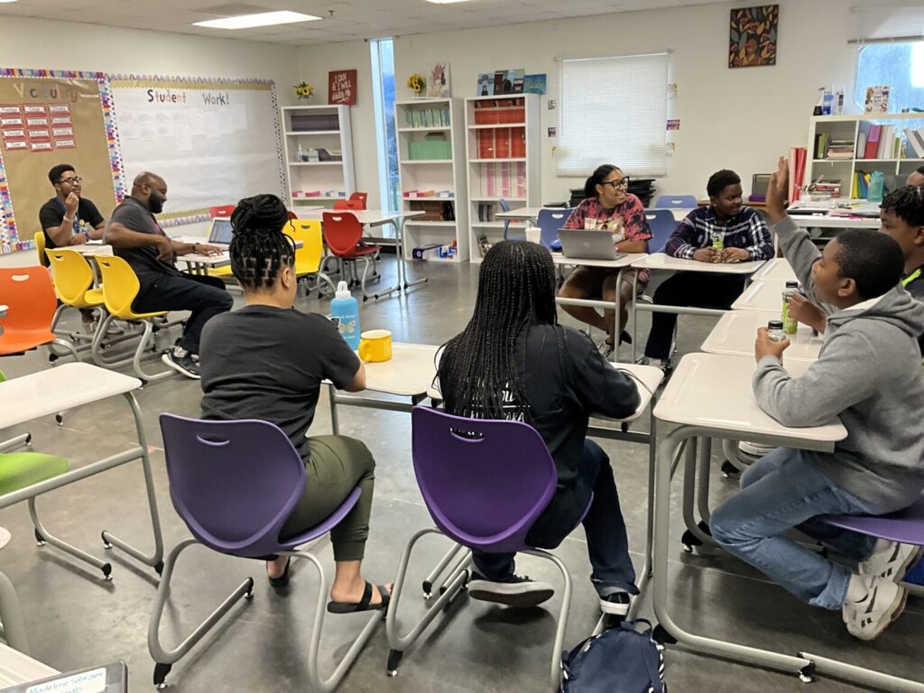 Classroom with students
